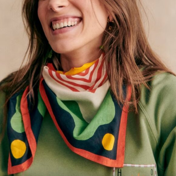 Sézane x Pangea NWT Augustin Scarf in Sunshine - Picture 2 of 5